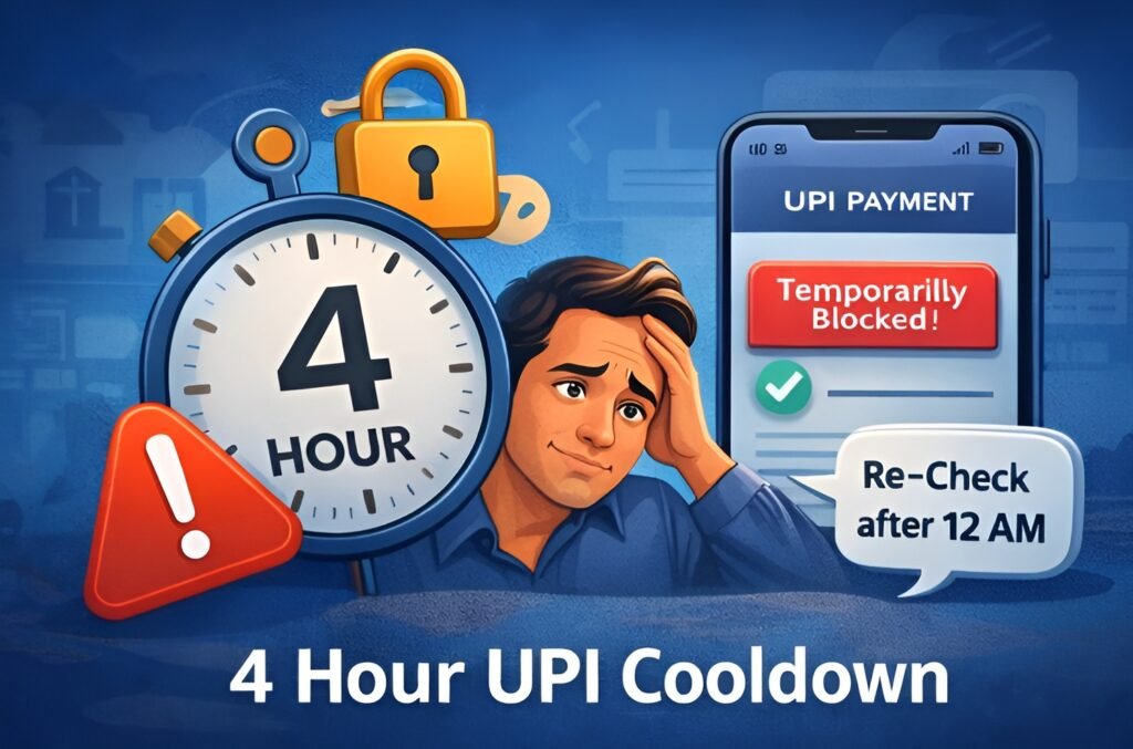 UPI Transction 4 hour cooldown