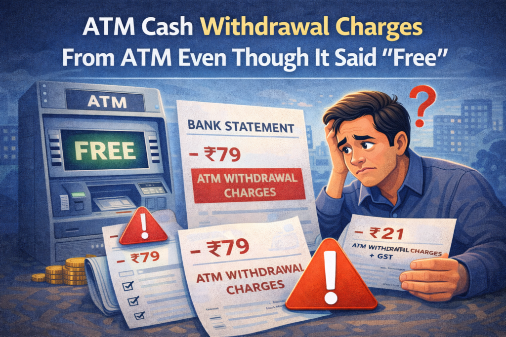 cash withdrawal charges from ATM