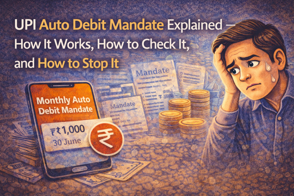 UPI auto debit mandate