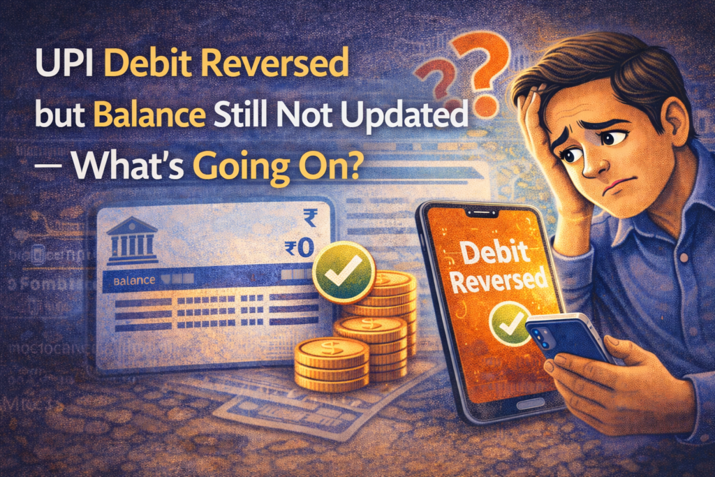 UPI debit reversed